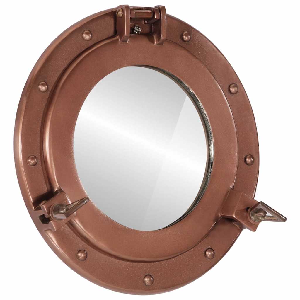 vidaXL Porthole Mirror Wall Hanging Ø30 cm Aluminium and Glass