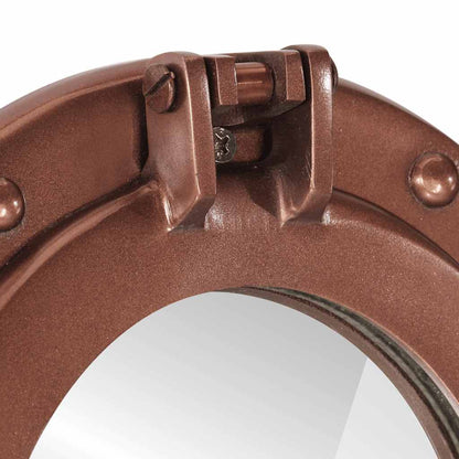 vidaXL Porthole Mirror Wall Hanging Ø30 cm Aluminium and Glass