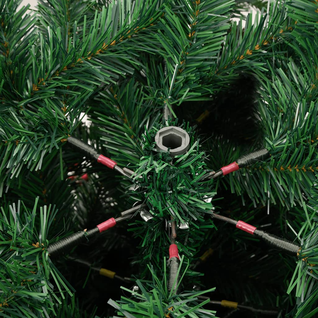 vidaXL Artificial Hinged Christmas Tree with Cones and Berries 240 cm