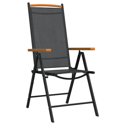 vidaXL Garden Dining Set | Black and brown