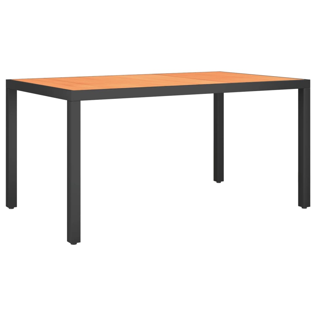 vidaXL Garden Dining Set | Black and brown