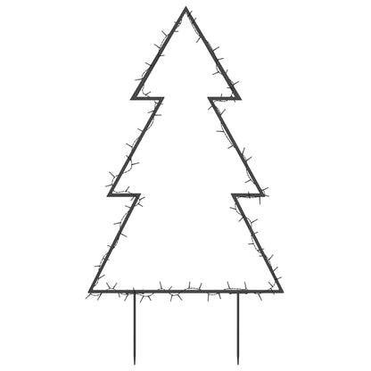 vidaXL Christmas Light Decoration with Spikes Tree 80 LEDs 60 cm