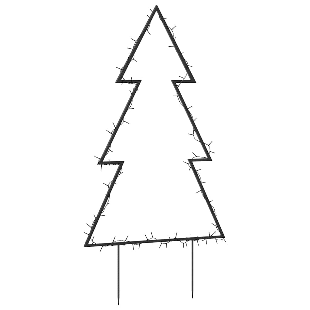 vidaXL Christmas Light Decoration with Spikes Tree 80 LEDs 60 cm
