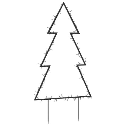 vidaXL Christmas Light Decoration with Spikes Tree 80 LEDs 60 cm
