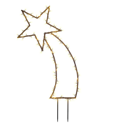 vidaXL Christmas Light Decoration with Spikes Meteor 115 LEDs 89 cm