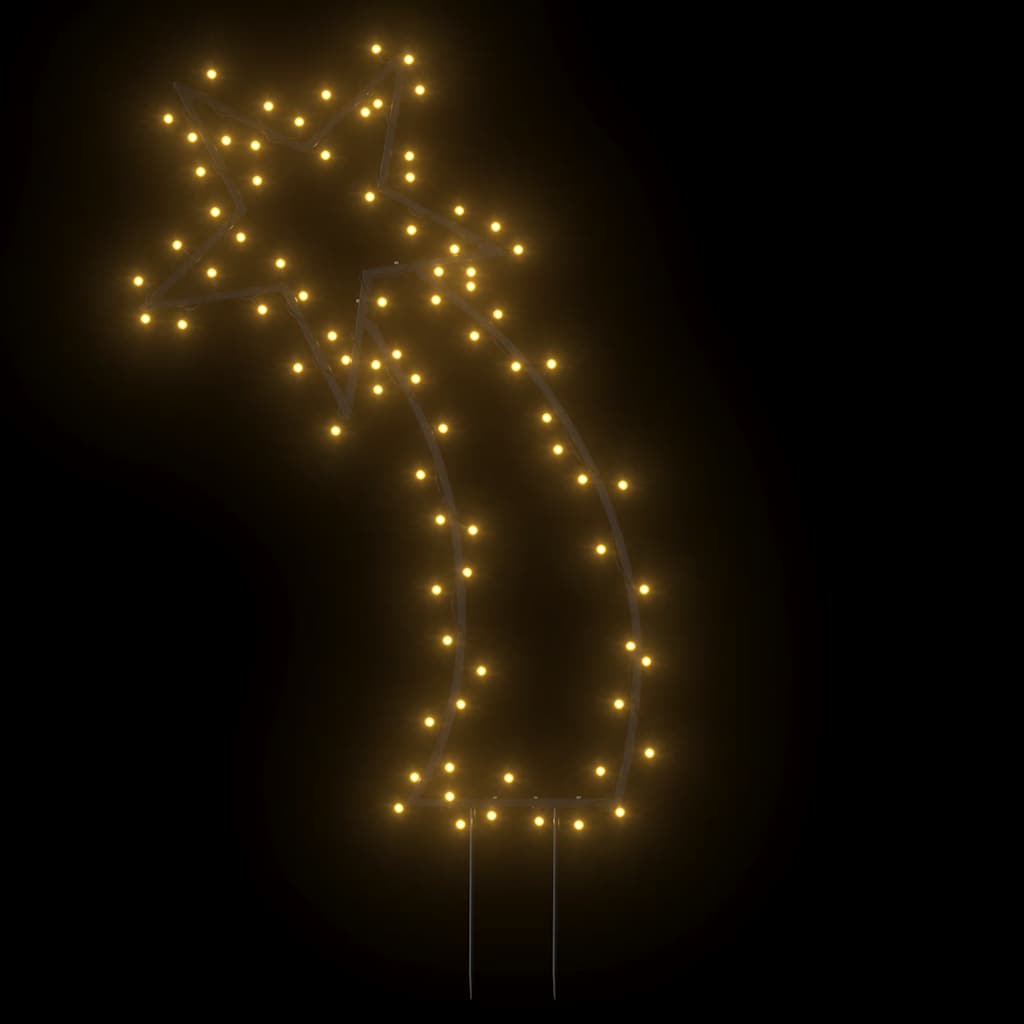 vidaXL Christmas Light Decoration with Spikes Meteor 80 LEDs 62 cm
