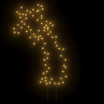 vidaXL Christmas Light Decoration with Spikes Meteor 80 LEDs 62 cm