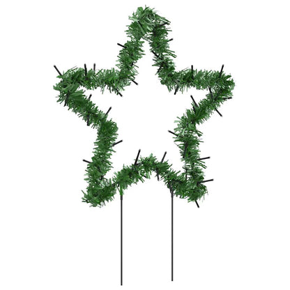 vidaXL Christmas Light Decorations with Spikes 3 pcs Star 50 LEDs 29 cm