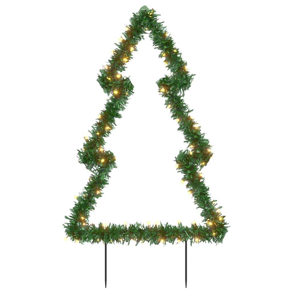 vidaXL Christmas Light Decoration with Spikes Tree 80 LEDs 60 cm