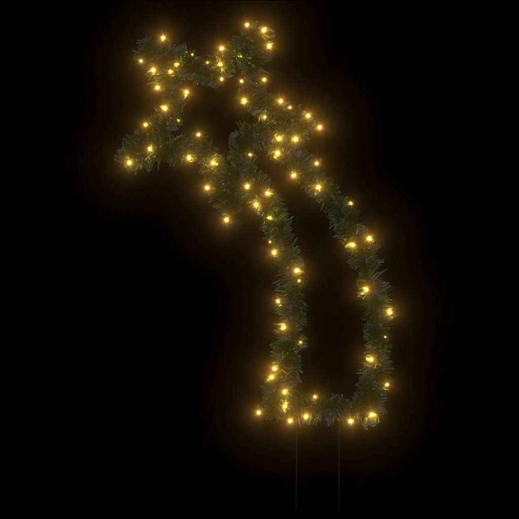 vidaXL Christmas Light Decoration with Spikes Meteor 80 LEDs 62 cm