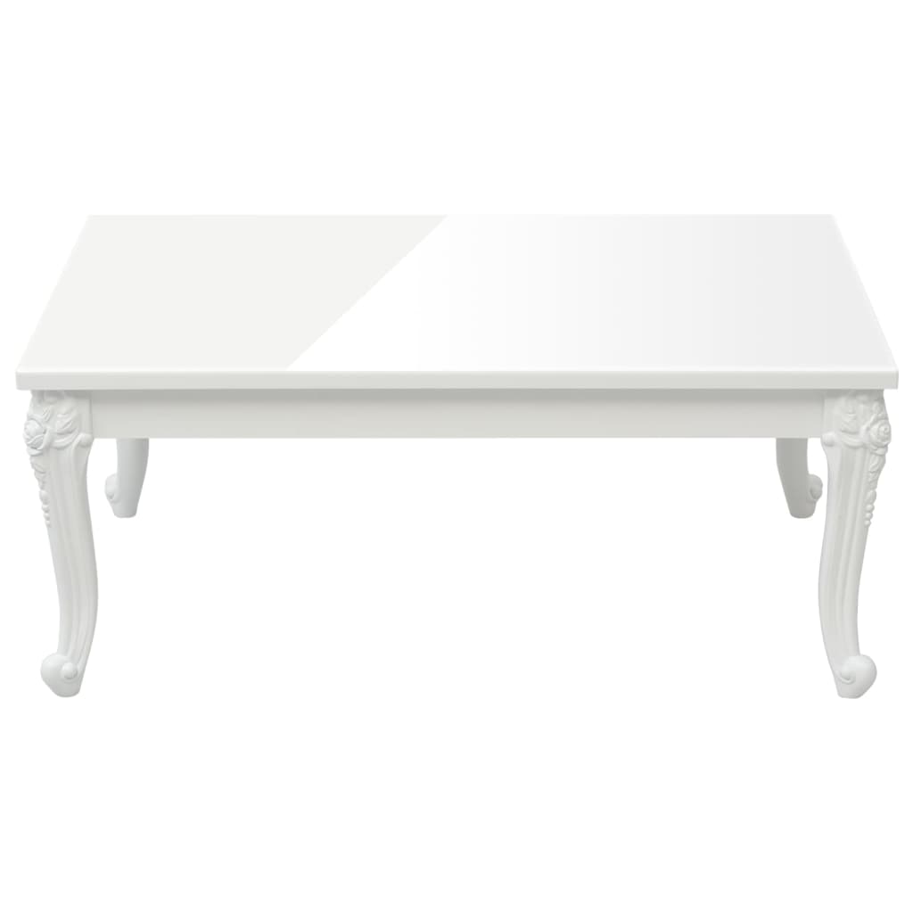 vidaXL Coffee Table High Gloss White 100x50x42 cm Engineered Wood
