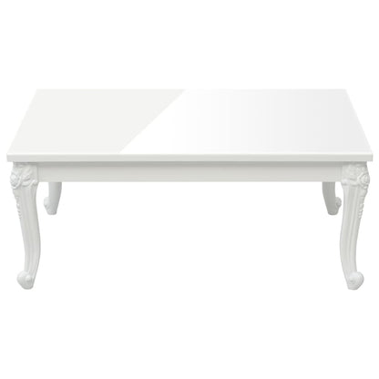 vidaXL Coffee Table High Gloss White 100x50x42 cm Engineered Wood