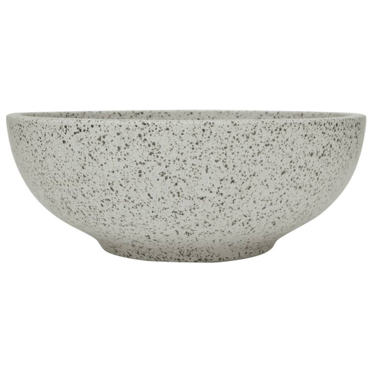 vidaXL Countertop Basin Grey Round Φ41x14 cm Ceramic