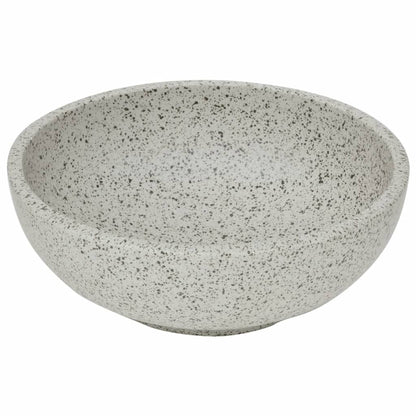 vidaXL Countertop Basin Grey Round Φ41x14 cm Ceramic