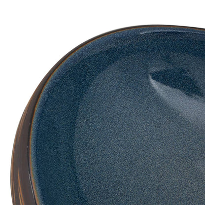 vidaXL Countertop Basin Brown and Blue Oval 59x40x15 cm Ceramic