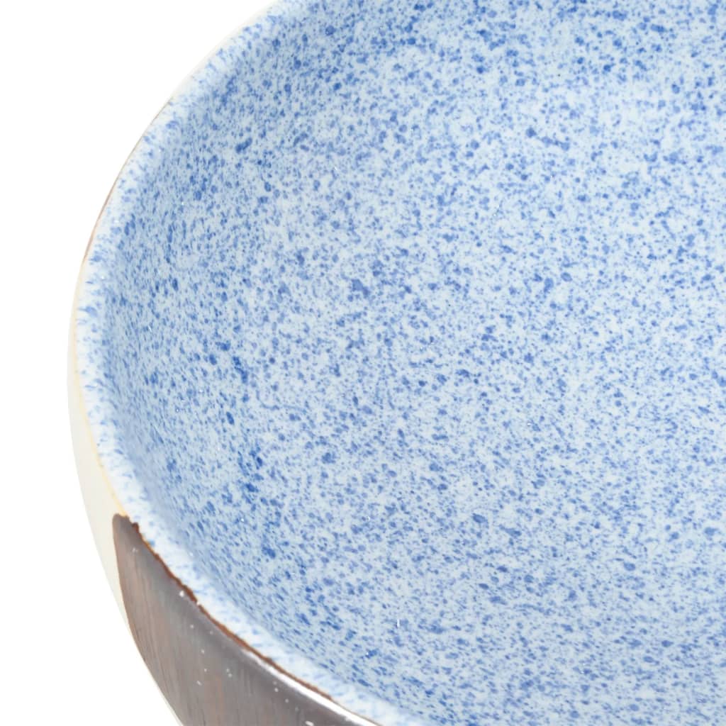 vidaXL Countertop Basin Multicolour Oval 59x40x14 cm Ceramic
