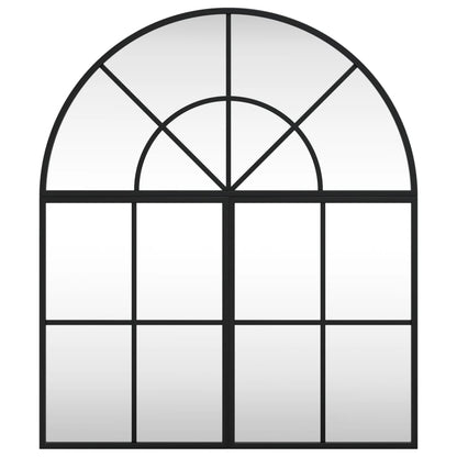 vidaXL Wall Mirror Black 60x70 cm Arch Iron