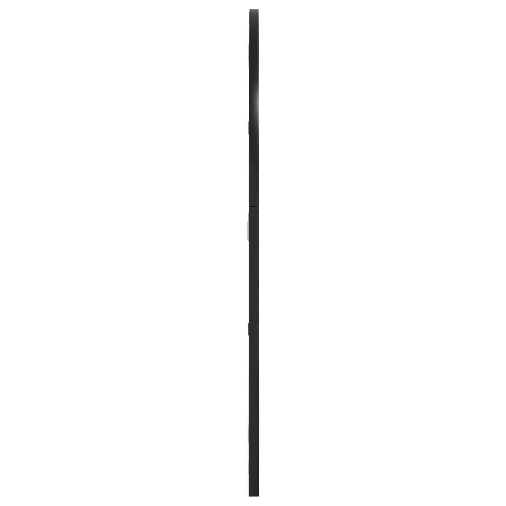 vidaXL Wall Mirror Black 60x70 cm Arch Iron