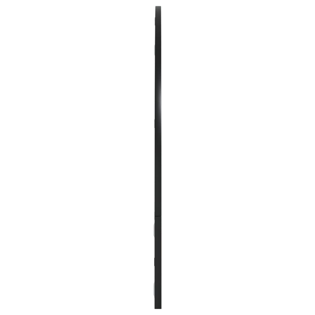 vidaXL Wall Mirror Black 100x70 cm Arch Iron