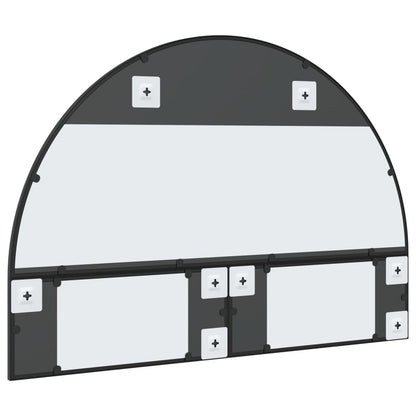 vidaXL Wall Mirror Black 100x70 cm Arch Iron