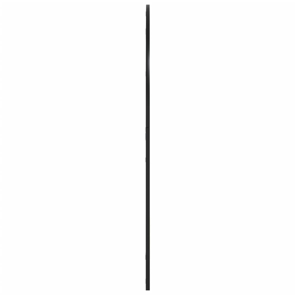 vidaXL Wall Mirror Black 100x110 cm Arch Iron