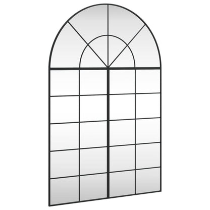 vidaXL Wall Mirror | Black | Glass, Iron | 150 x 100 cm | Minimalistic
