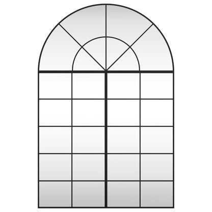 vidaXL Wall Mirror | Black | Glass, Iron | 150 x 100 cm | Minimalistic