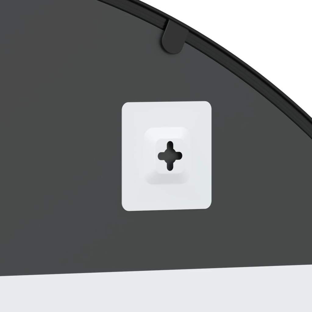vidaXL Wall Mirror | Black | Glass, Iron | 150 x 100 cm | Minimalistic