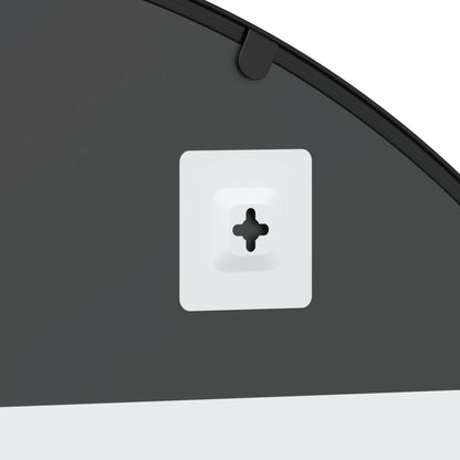 vidaXL Wall Mirror | Black | Glass, Iron | 150 x 100 cm | Minimalistic