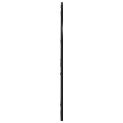 vidaXL Wall Mirror Black 80x80 cm Arch Iron