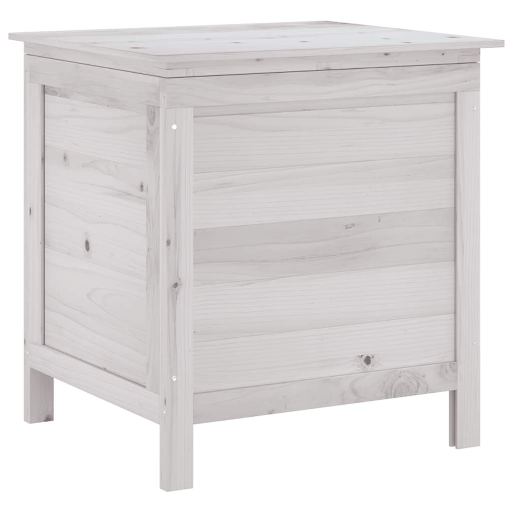 vidaXL Garden Storage Box White 50x49x56.5 cm Solid Wood Fir