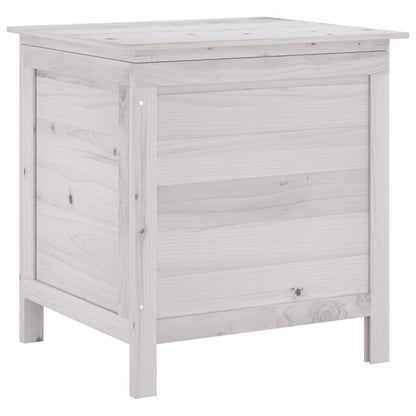 vidaXL Garden Storage Box White 50x49x56.5 cm Solid Wood Fir