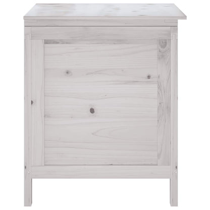 vidaXL Garden Storage Box White 50x49x56.5 cm Solid Wood Fir