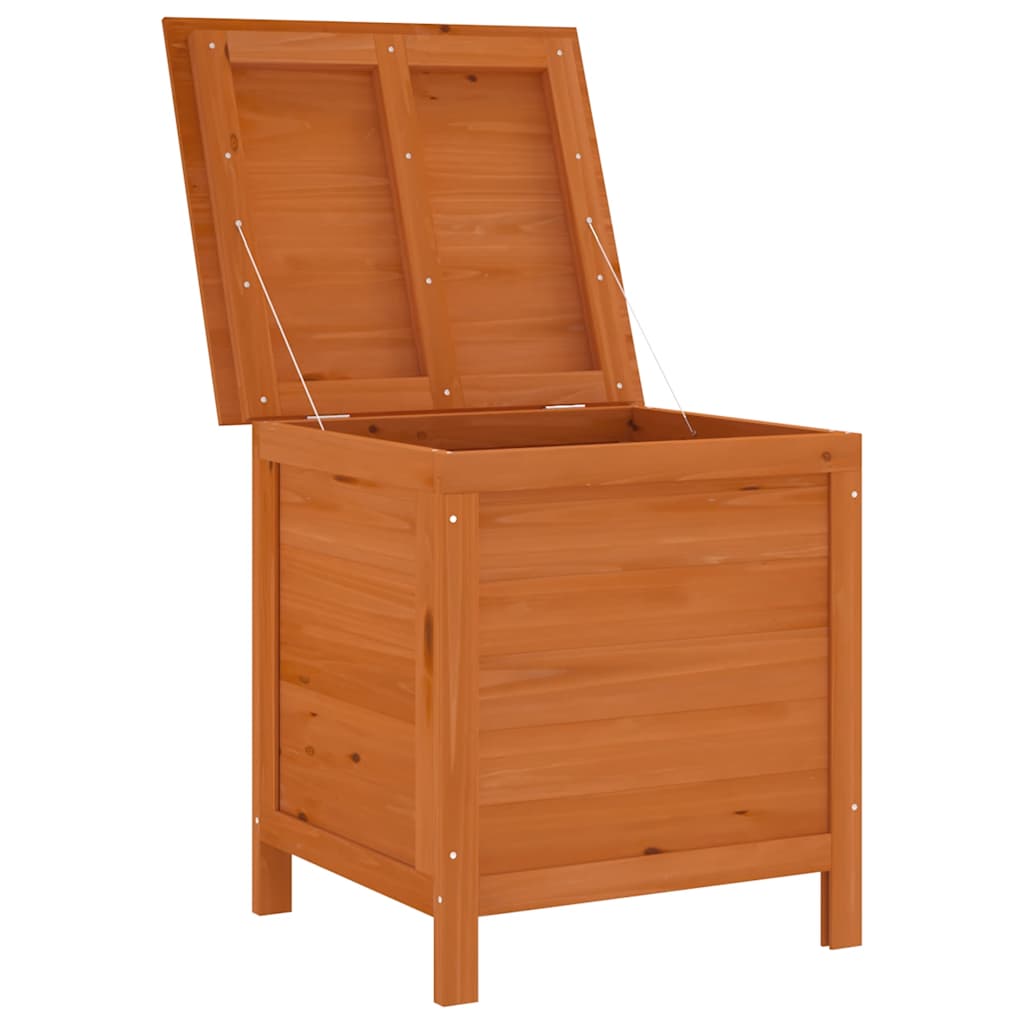 vidaXL Garden Storage Box Brown 50x49x56,5 cm Solid Wood Fir