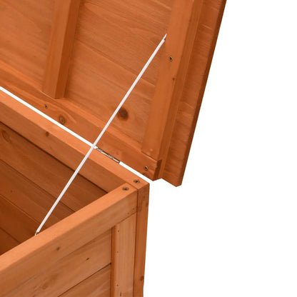 vidaXL Garden Storage Box Brown 50x49x56,5 cm Solid Wood Fir