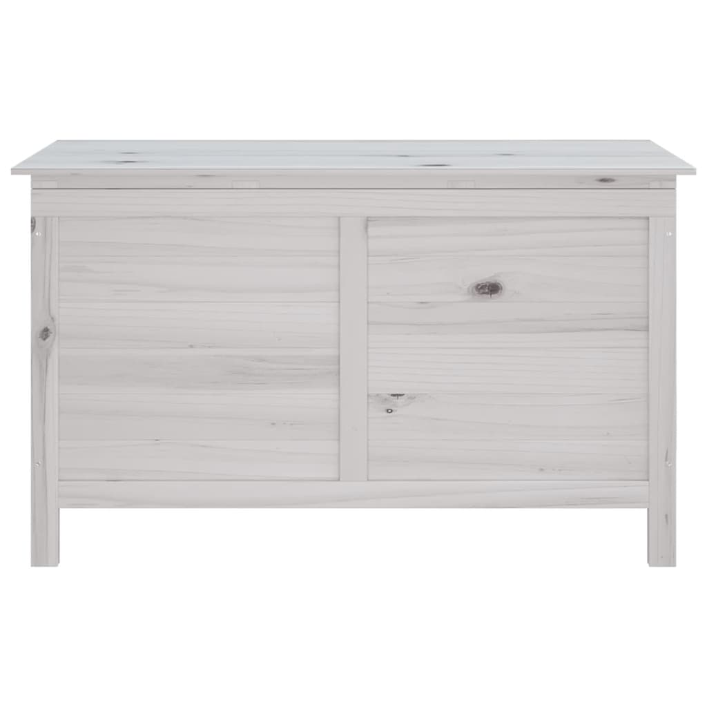vidaXL Garden Storage Box White 99x49,5x58,5 cm Solid Wood Fir