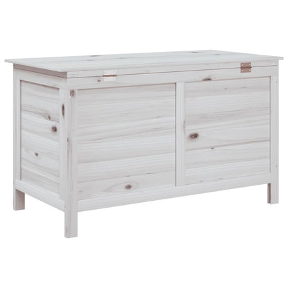 vidaXL Garden Storage Box White 99x49,5x58,5 cm Solid Wood Fir