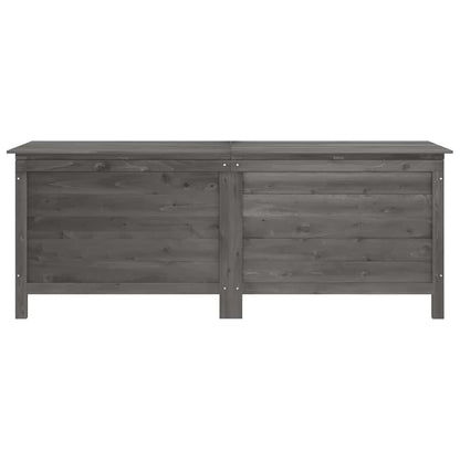 vidaXL Garden Storage Box Anthracite 150x50x56.5 cm Solid Wood Fir