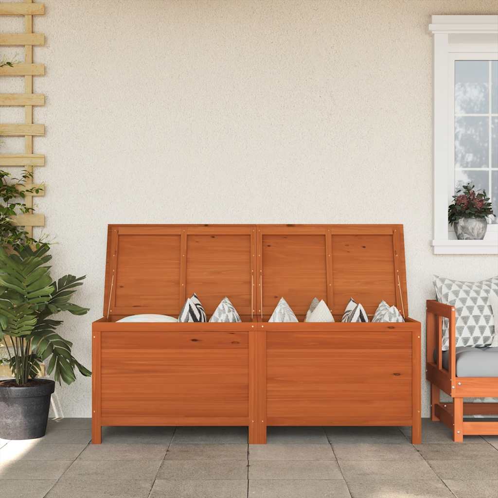 vidaXL Garden Storage Box Brown 150x50x56,5 cm Solid Wood Fir