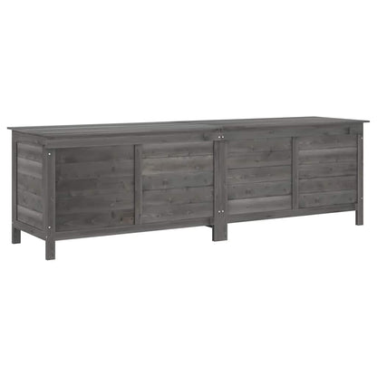 vidaXL Garden Storage Box Anthracite 198,5x50x56,5 cm Solid Wood Fir
