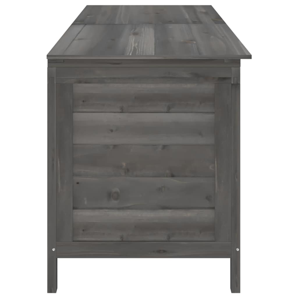vidaXL Garden Storage Box Anthracite 198,5x50x56,5 cm Solid Wood Fir