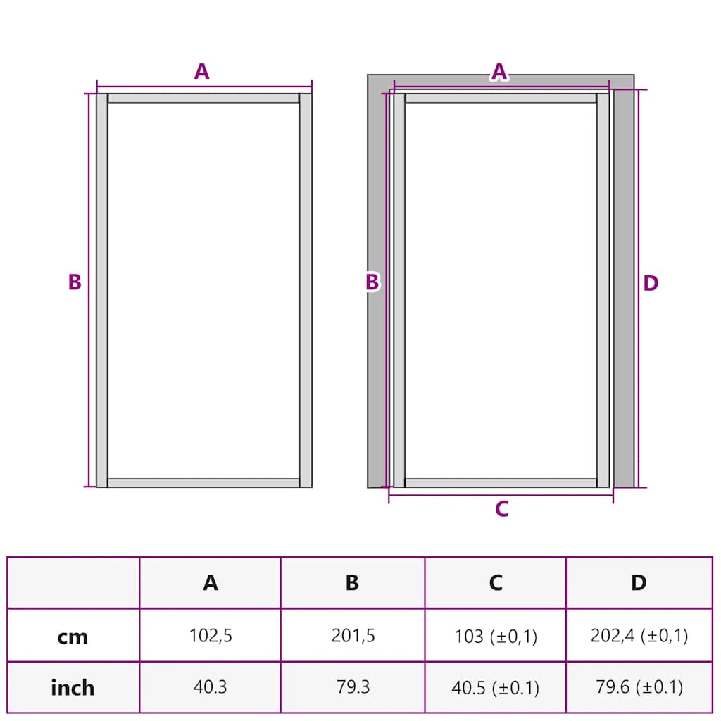 vidaXL Interior Door Slim Black 102.5x201.5 cm Tempered Glass and Aluminium