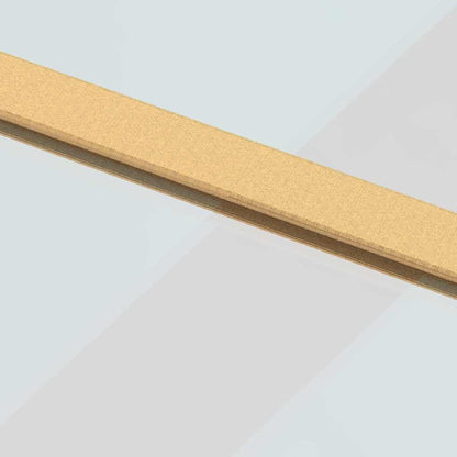 vidaXL Sliding Door Gold 102,5x205 cm Clear ESG Glass and Aluminium