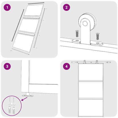 vidaXL Sliding Door Gold 102.5x205 cm Frosted ESG Glass and Aluminium