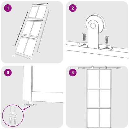 vidaXL Sliding Door Gold 90x205 cm Frosted ESG Glass and Aluminium