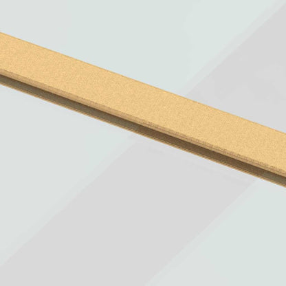 vidaXL Sliding Door Gold 76x205 cm Clear ESG Glass and Aluminium