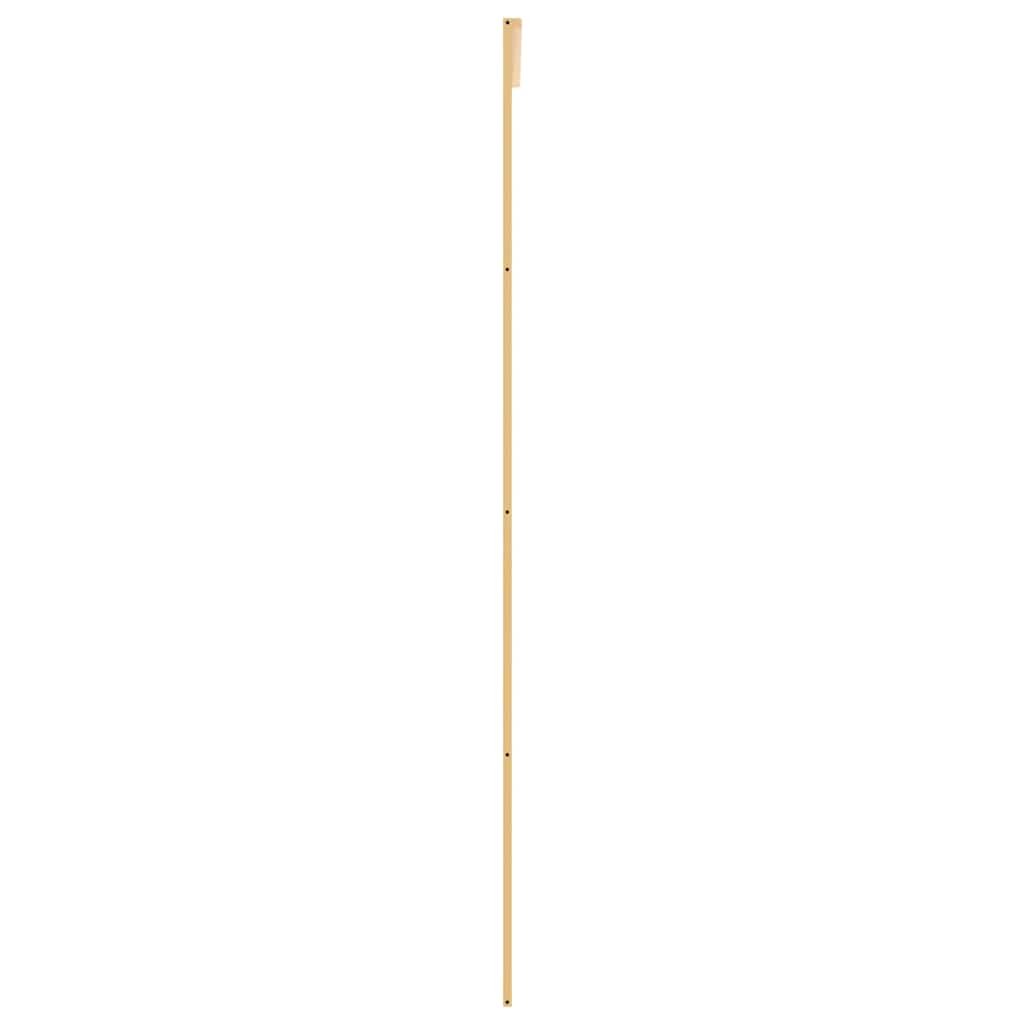 vidaXL Sliding Door Gold 76x205 cm Clear ESG Glass and Aluminium