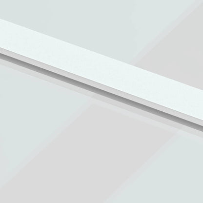 vidaXL Sliding Door White 102.5x205 cm Tempered Glass and Aluminium