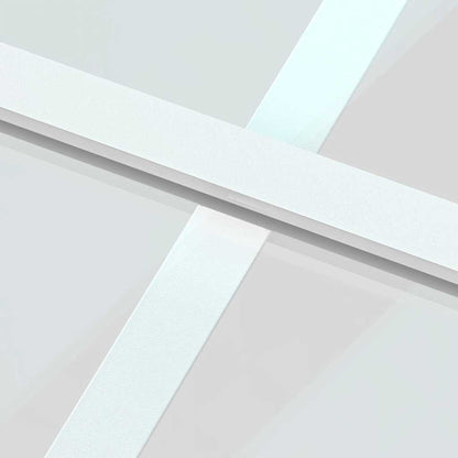 vidaXL Sliding Door White 102,5x205 cm Tempered Glass and Aluminium