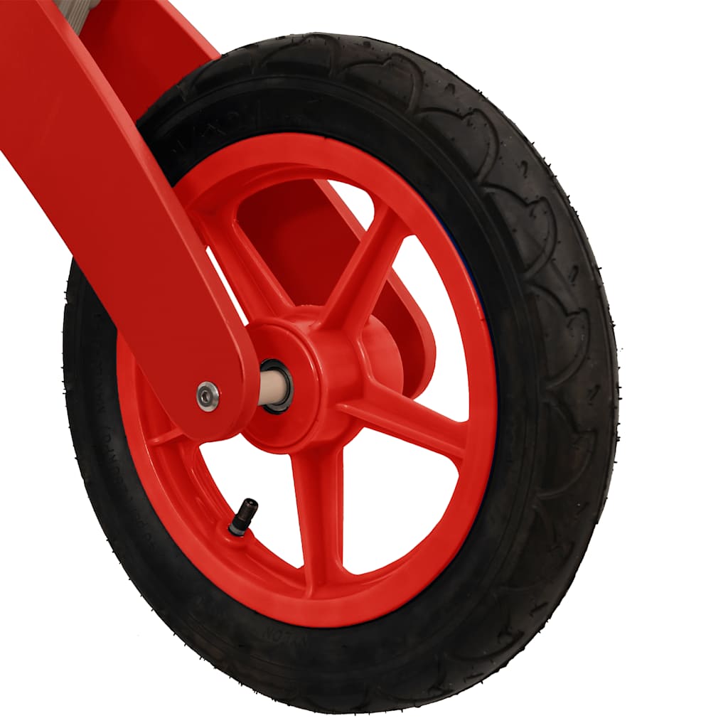 vidaXL Balance Bike for Children with Air Tyres Red